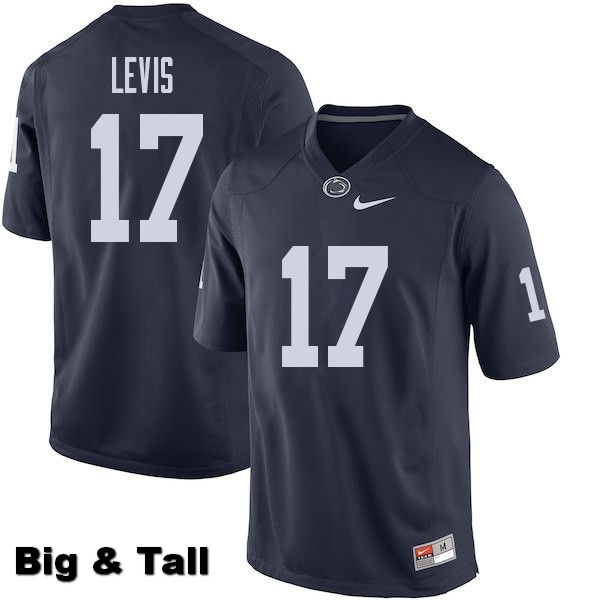 NCAA Nike Men's Penn State Nittany Lions Will Levis #17 College Football Authentic Big & Tall Navy Stitched Jersey KVY6798IJ